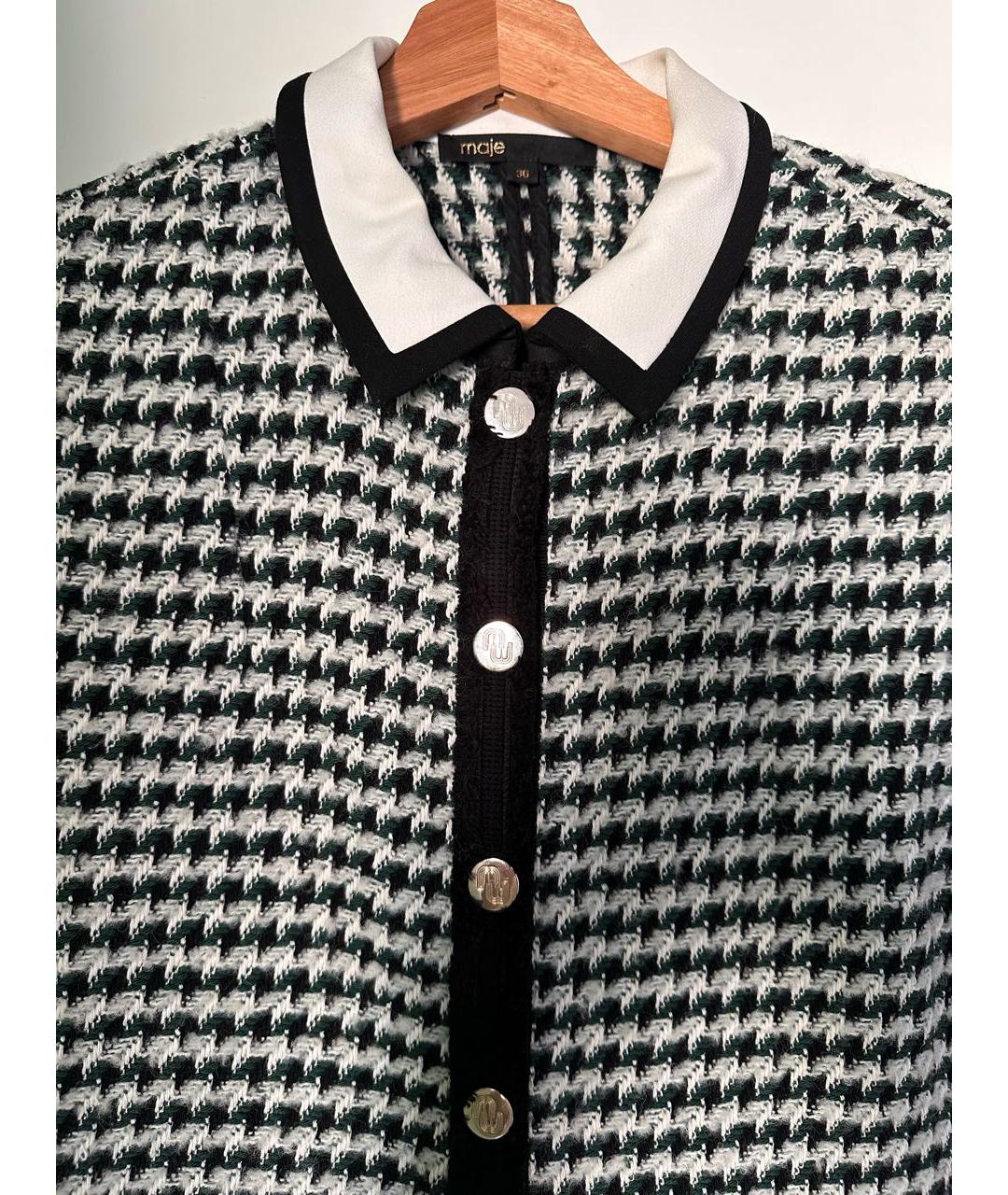 MAJE Зеленые хлопковое повседневное платье, фото 3