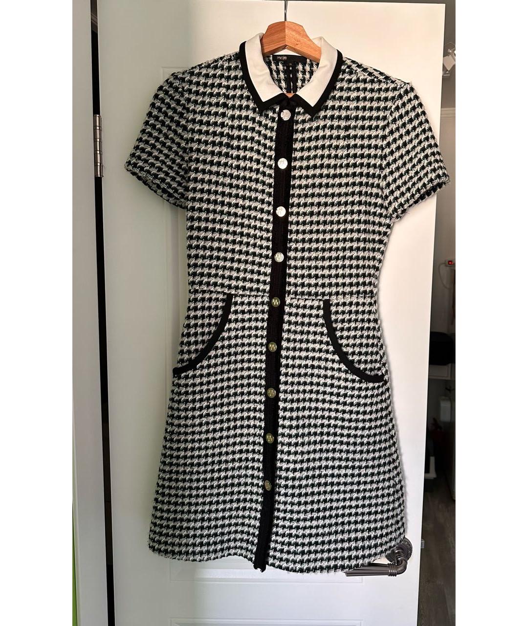 MAJE Зеленые хлопковое повседневное платье, фото 5