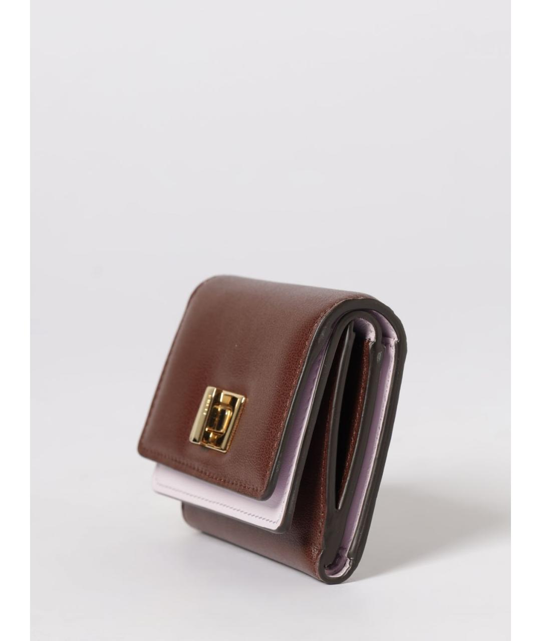 FENDI Коричневый кожаный кошелек, фото 4