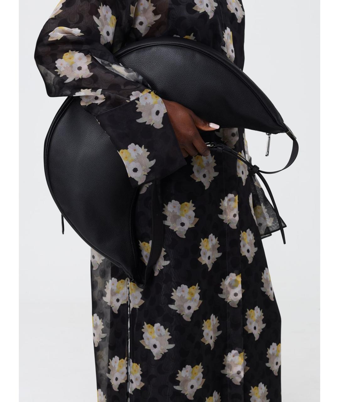 FENDI Черная кожаная сумка через плечо, фото 2