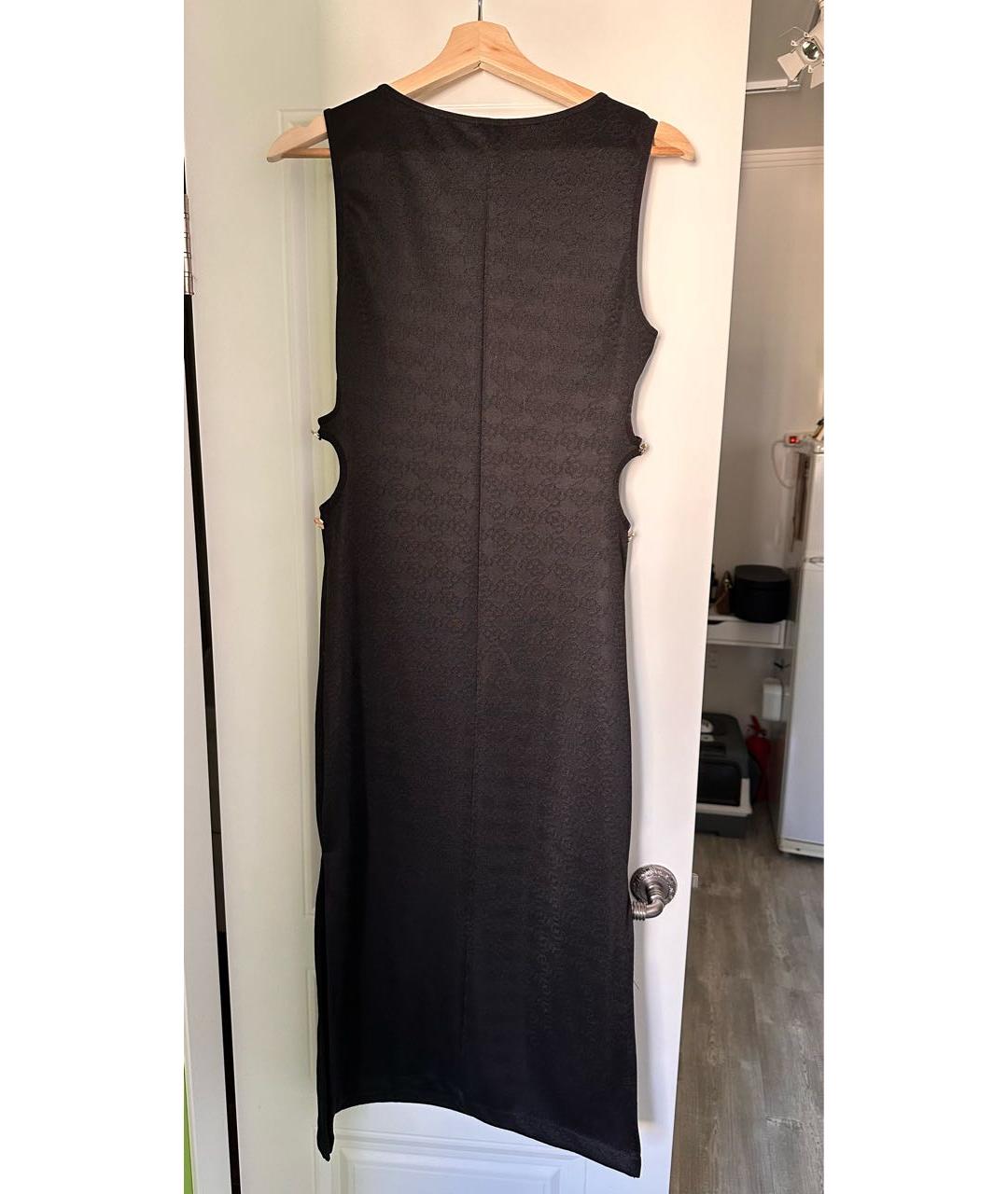 SANDRO Черное полиэстеровое повседневное платье, фото 2