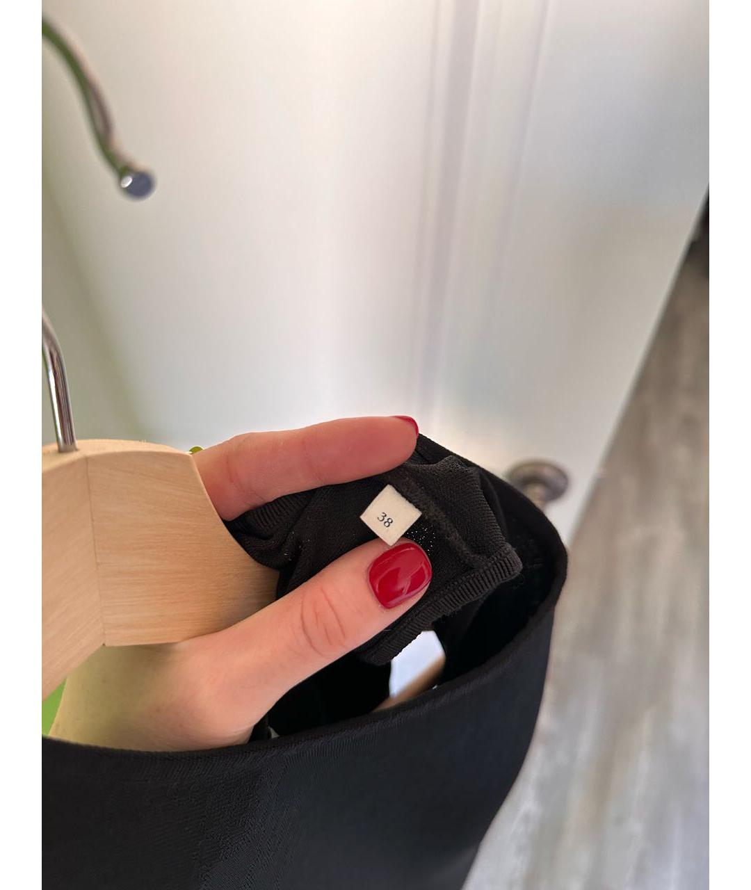 SANDRO Черное полиэстеровое повседневное платье, фото 5