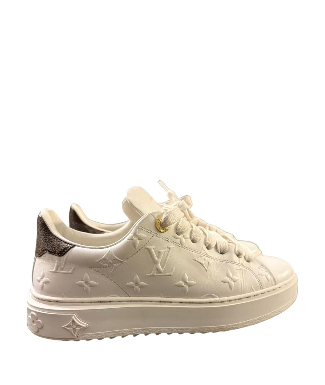 LOUIS VUITTON Белые кожаные кроссовки, фото 1
