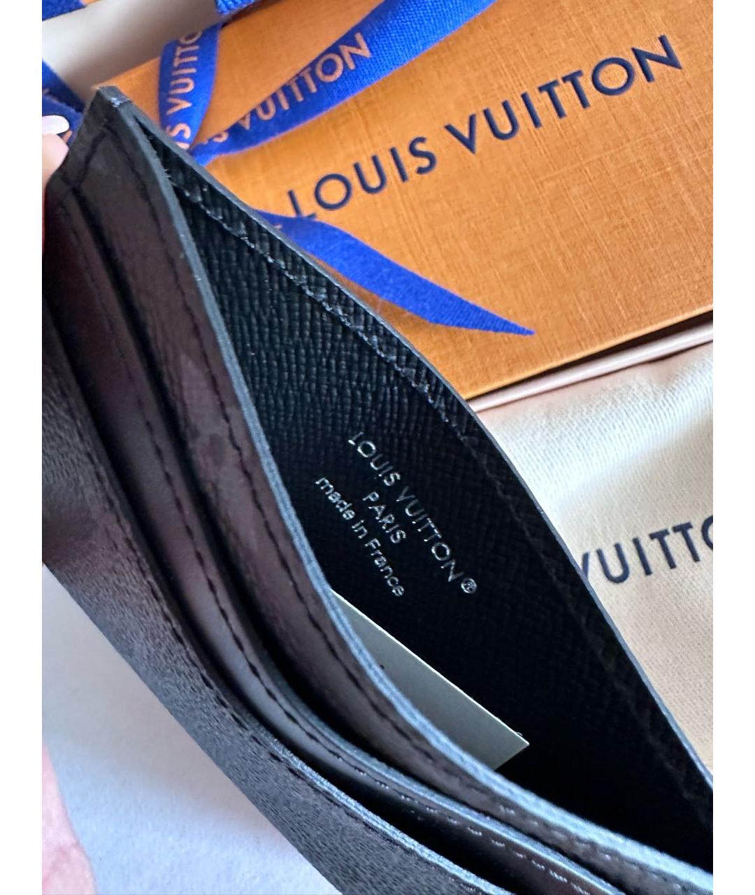 LOUIS VUITTON Черный кардхолдер, фото 3