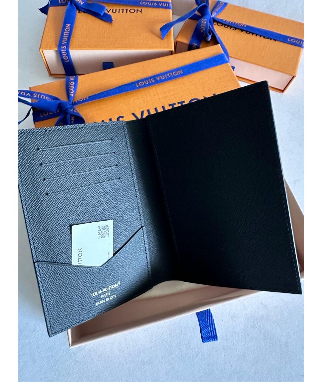 LOUIS VUITTON Черная визитница, фото 3