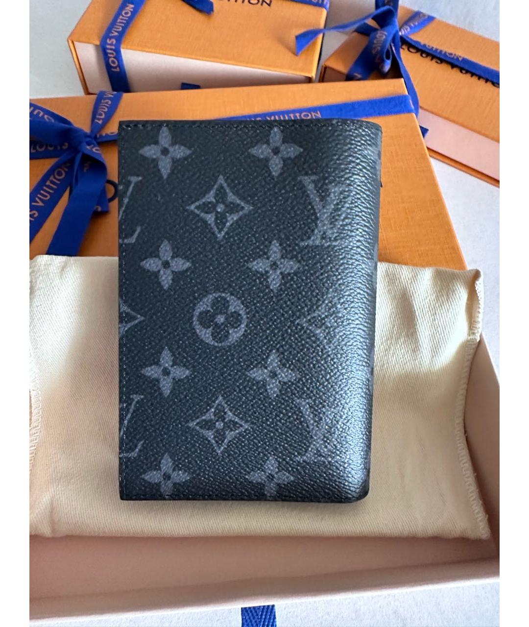 LOUIS VUITTON Черная визитница, фото 2