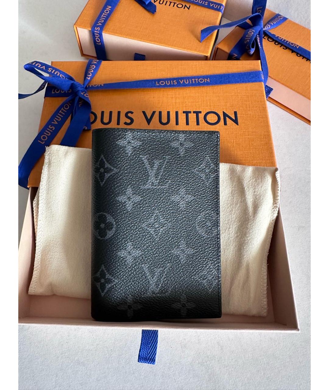 LOUIS VUITTON Черная визитница, фото 5