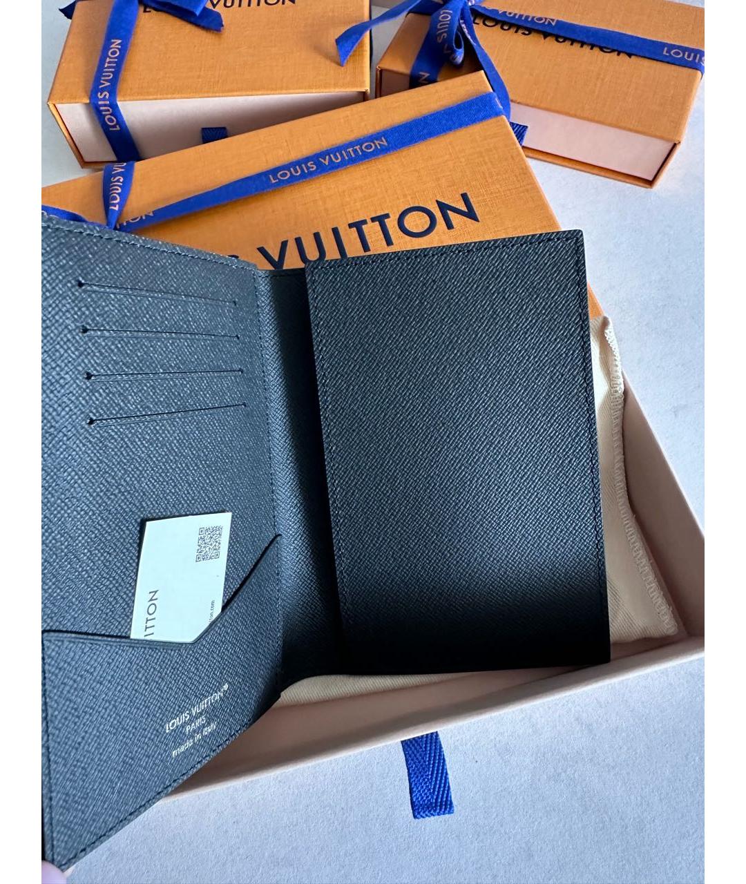 LOUIS VUITTON Черная визитница, фото 4