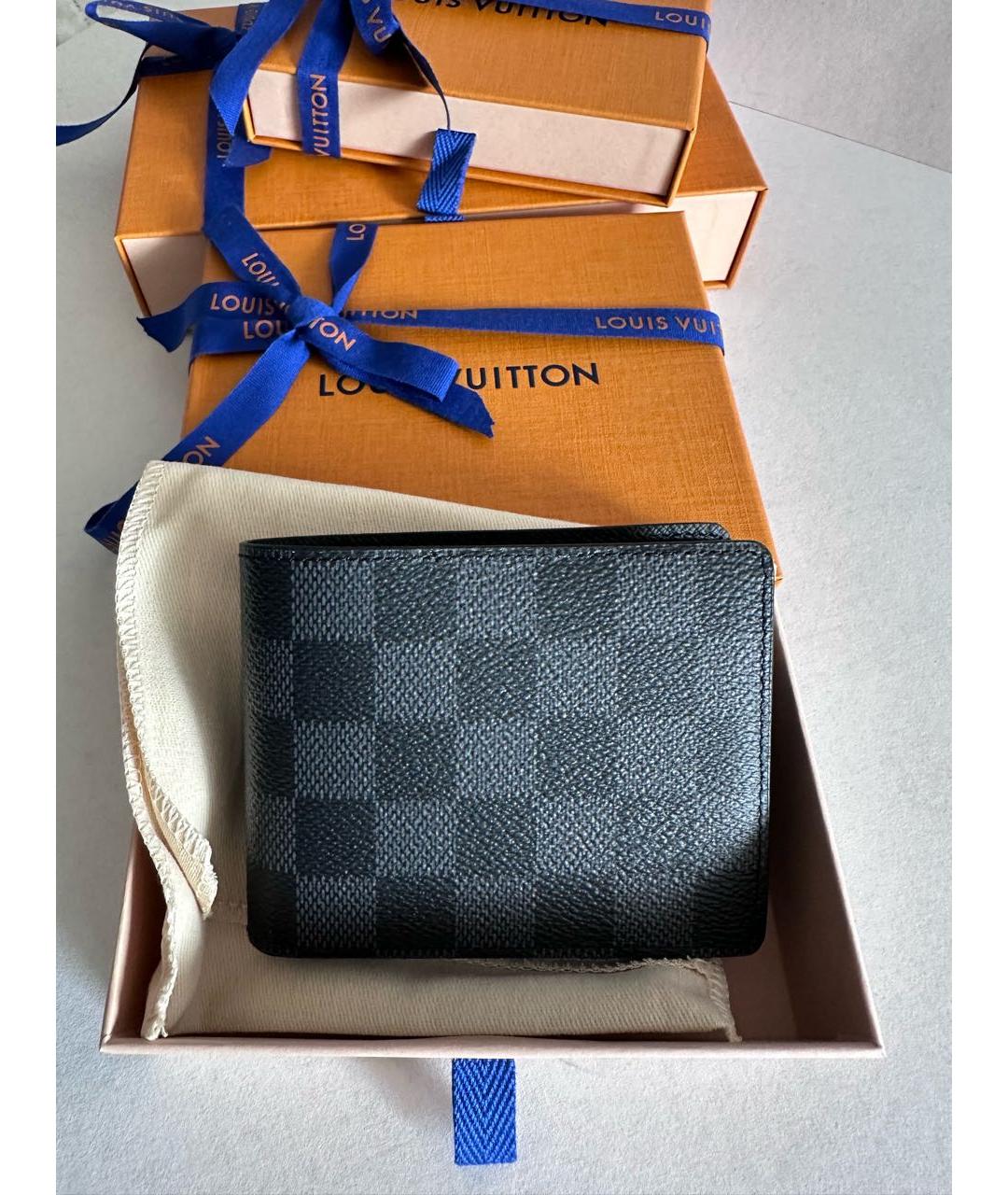 LOUIS VUITTON Черный кошелек, фото 7