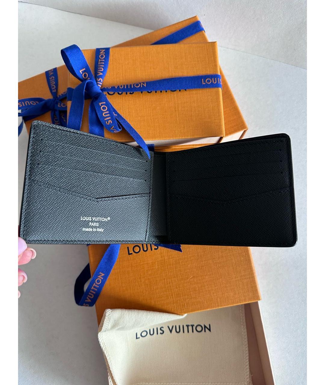 LOUIS VUITTON Черный кошелек, фото 4