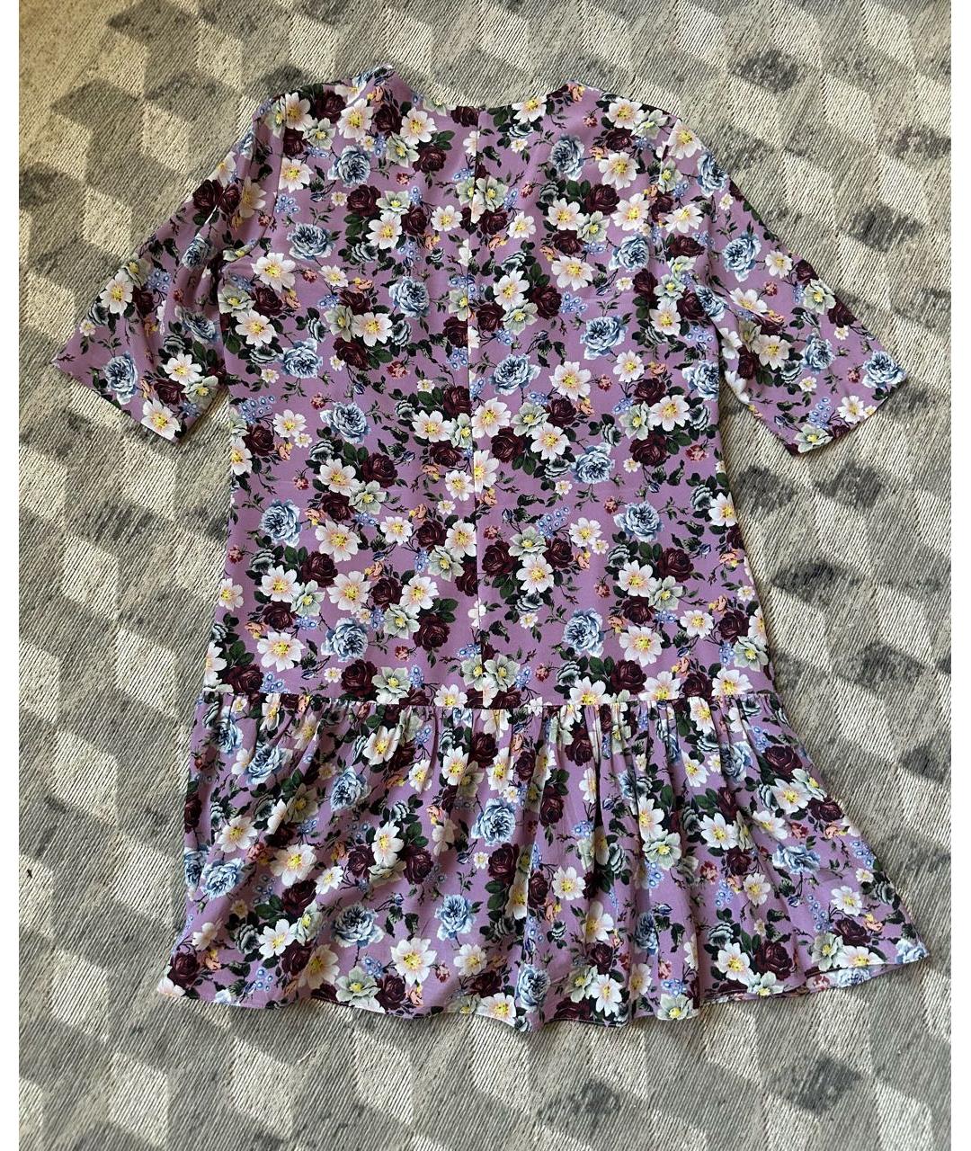 ERDEM Розовое шелковое коктейльное платье, фото 2