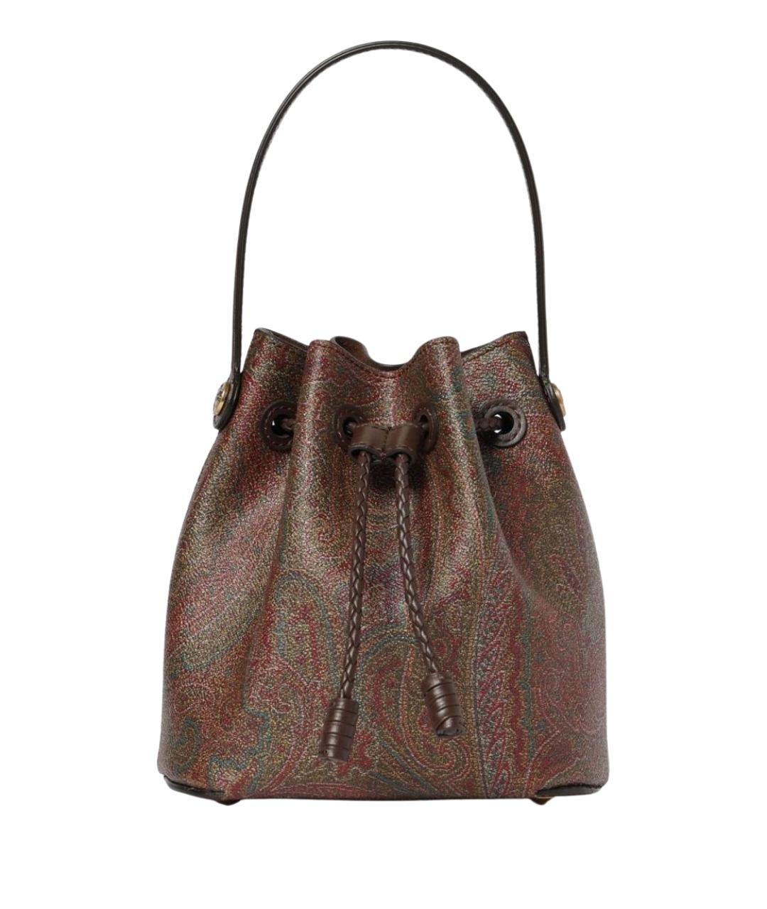 ETRO Коричневая хлопковая сумка с короткими ручками, фото 1