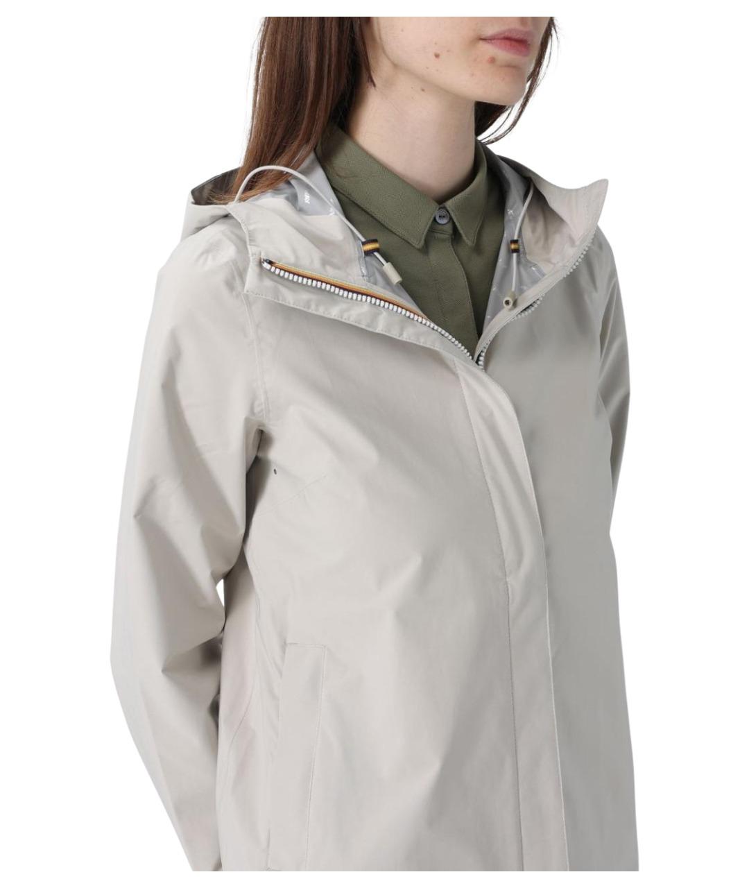 K-WAY Бежевая куртка, фото 4