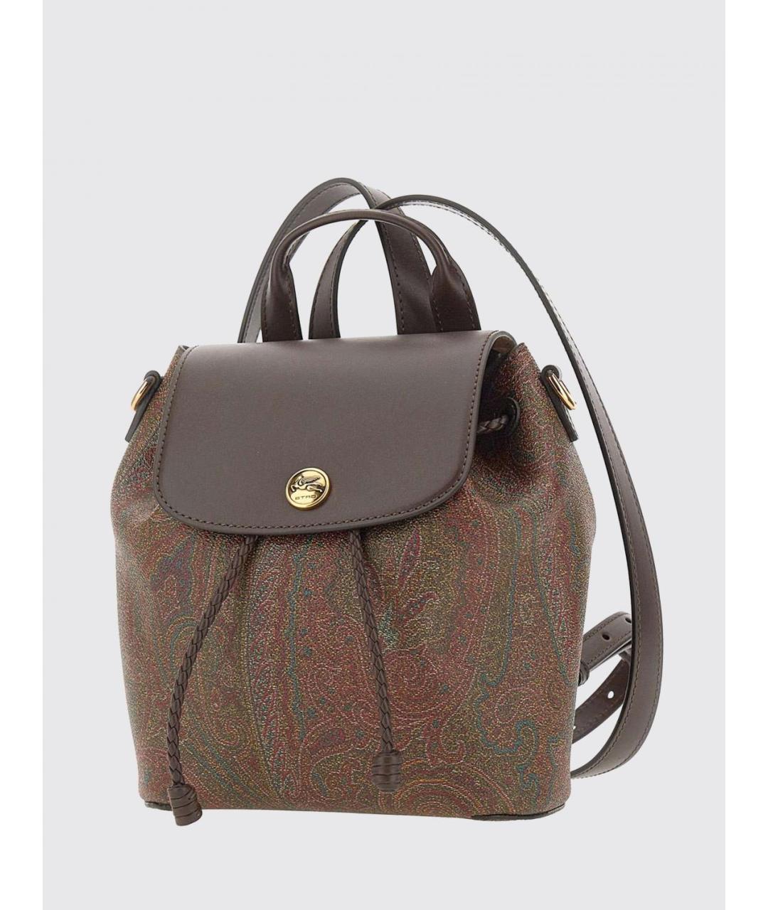 ETRO Коричневый хлопковый рюкзак, фото 4