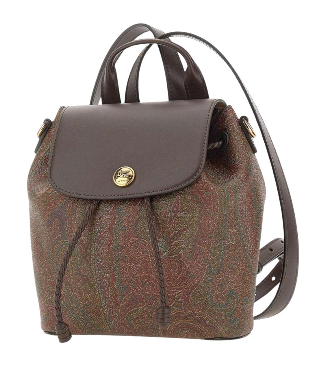 ETRO Коричневый хлопковый рюкзак, фото 1