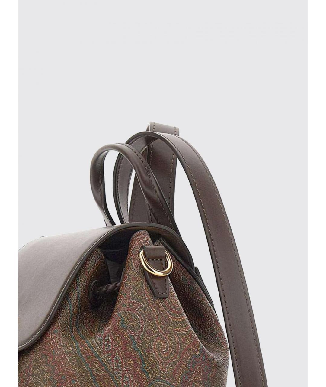 ETRO Коричневый хлопковый рюкзак, фото 3