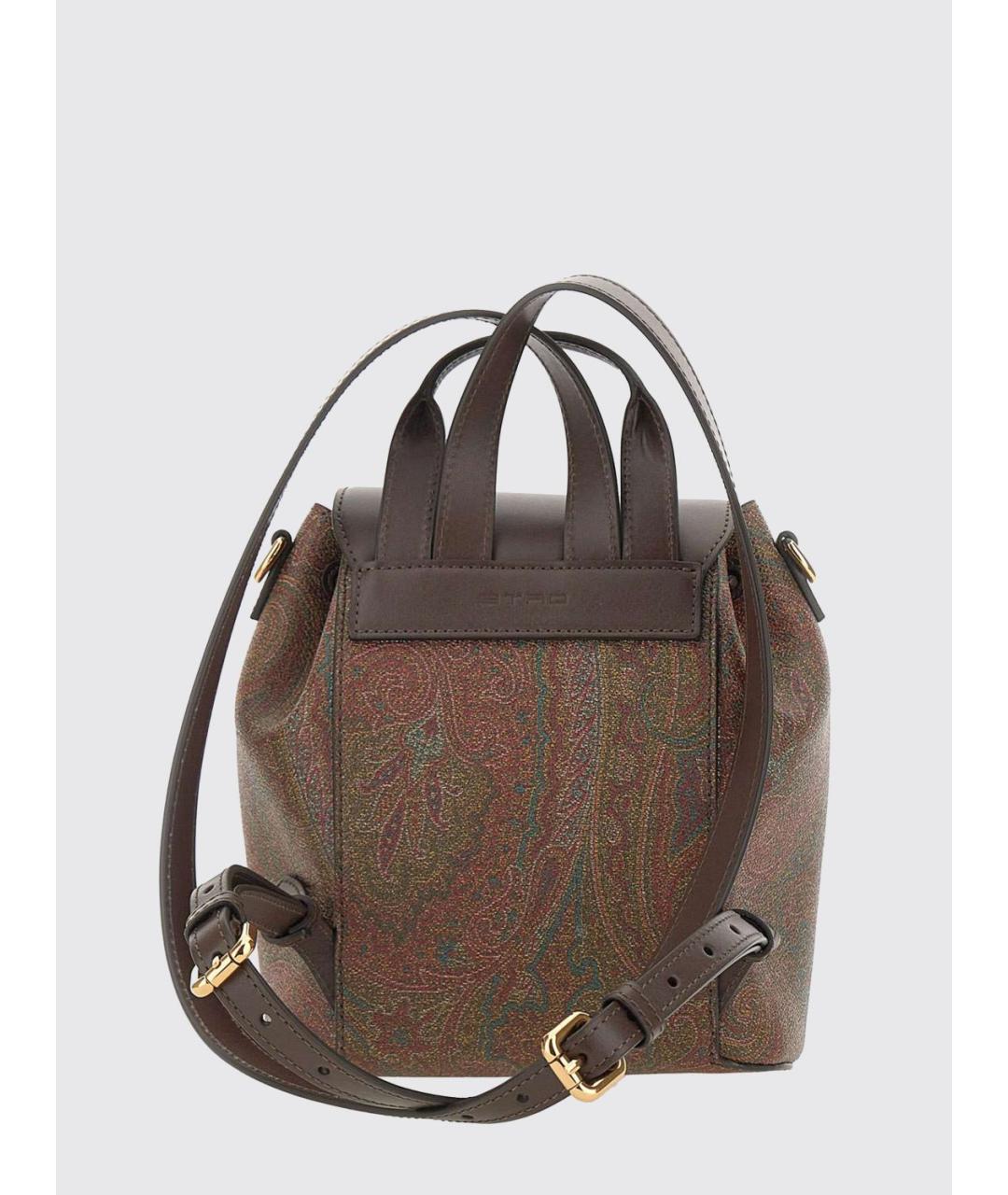 ETRO Коричневый хлопковый рюкзак, фото 2