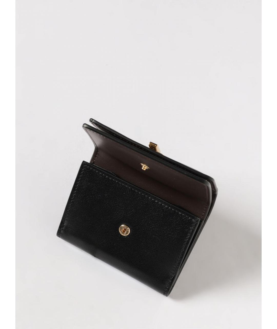 FENDI Черный кожаный кошелек, фото 4