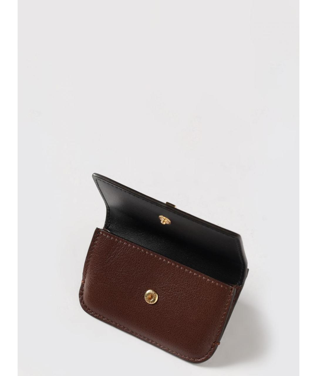 FENDI Коричневый кожаный кардхолдер, фото 2