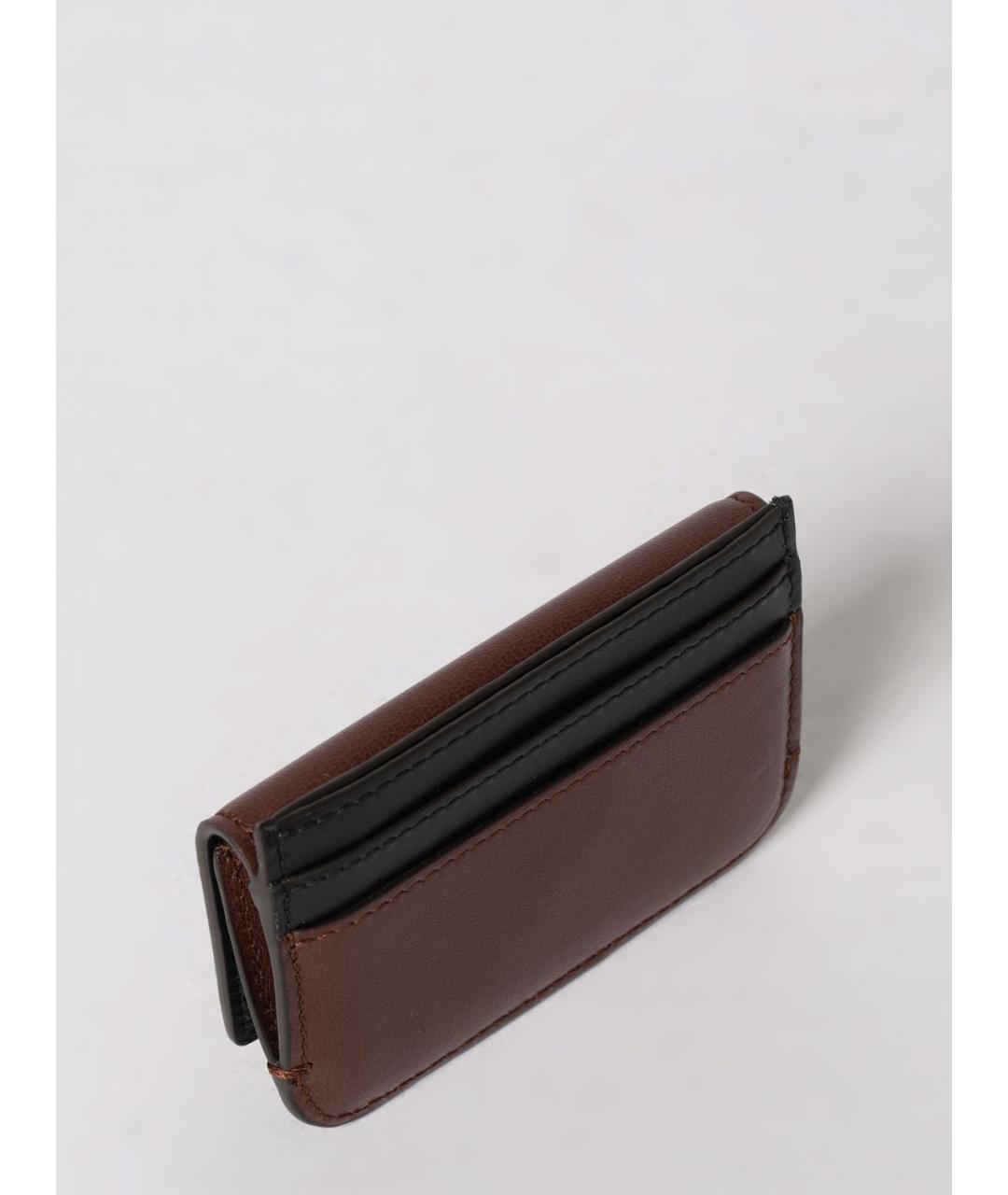 FENDI Коричневый кожаный кардхолдер, фото 4