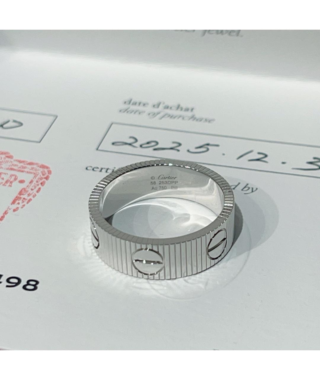 CARTIER Серебряное кольцо из белого золота, фото 6