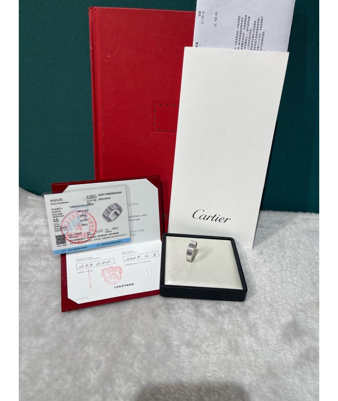 CARTIER Серебряное кольцо из белого золота, фото 4