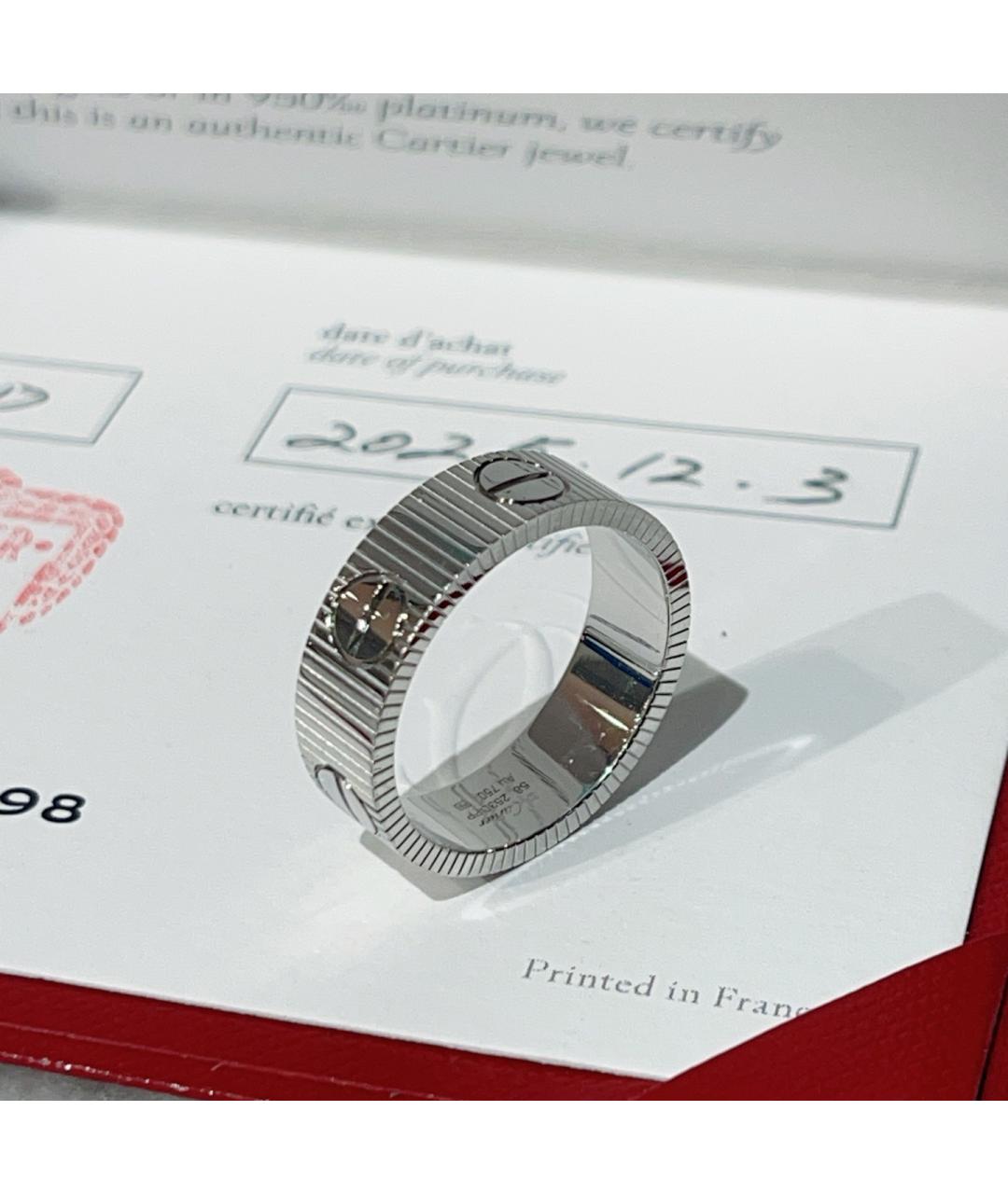 CARTIER Серебряное кольцо из белого золота, фото 3