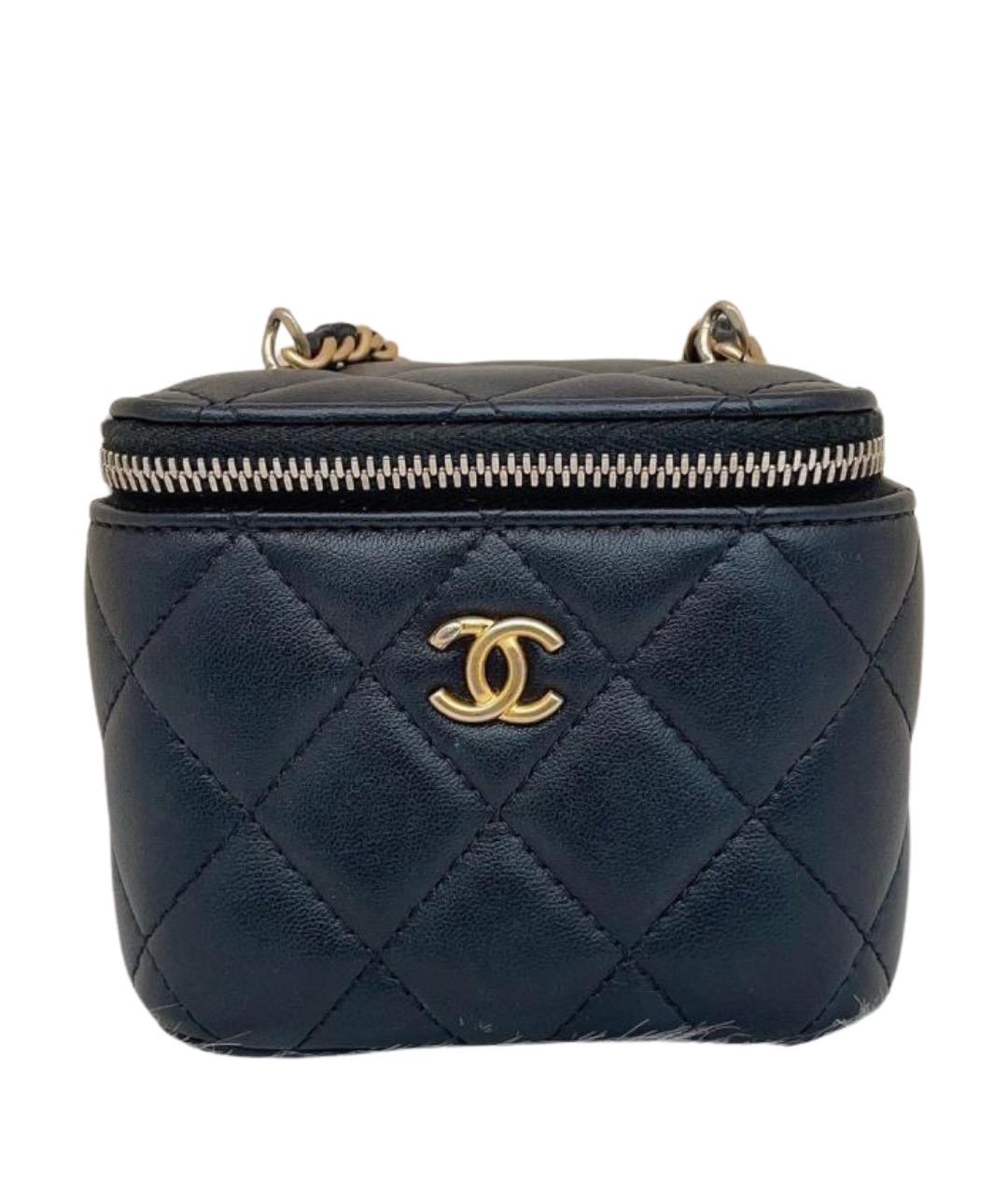 CHANEL Черная кожаная сумка через плечо, фото 1