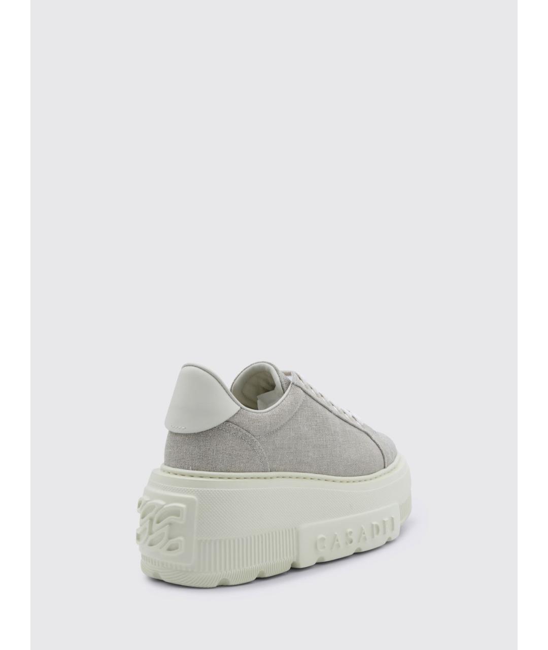 CASADEI Бежевые текстильные кроссовки, фото 3