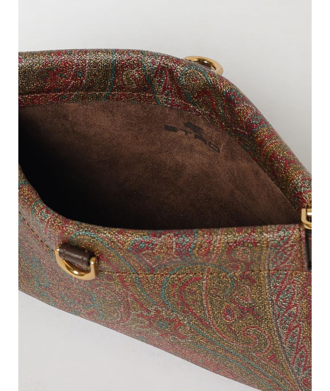 ETRO Коричневая хлопковая сумка через плечо, фото 5