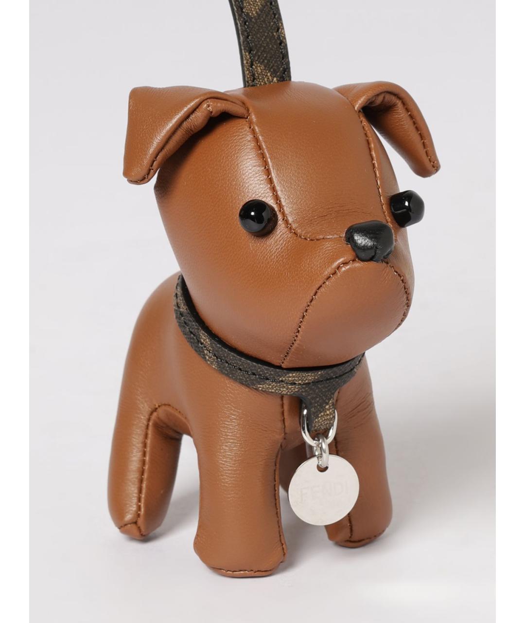 FENDI Коричневый брелок, фото 2