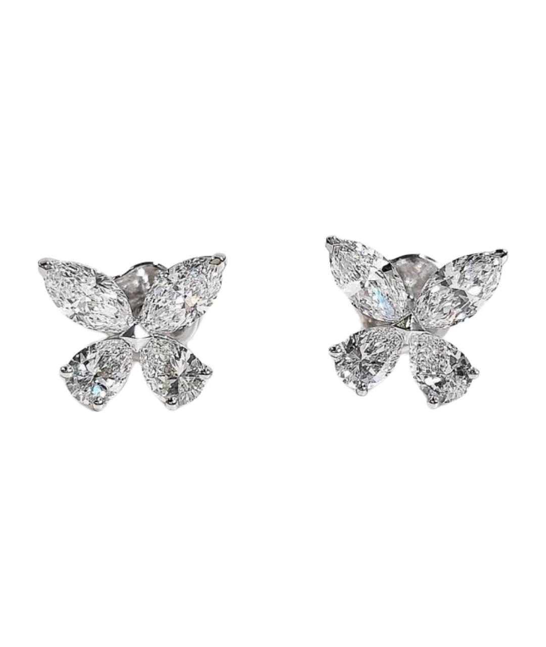 GRAFF Серебряные серьги из белого золота, фото 1