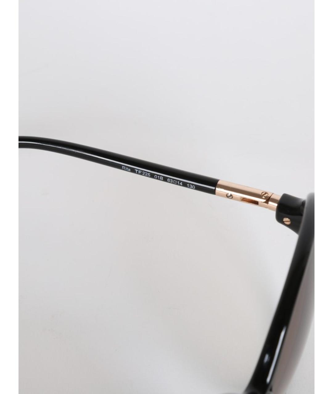 TOM FORD Черные пластиковые солнцезащитные очки, фото 5