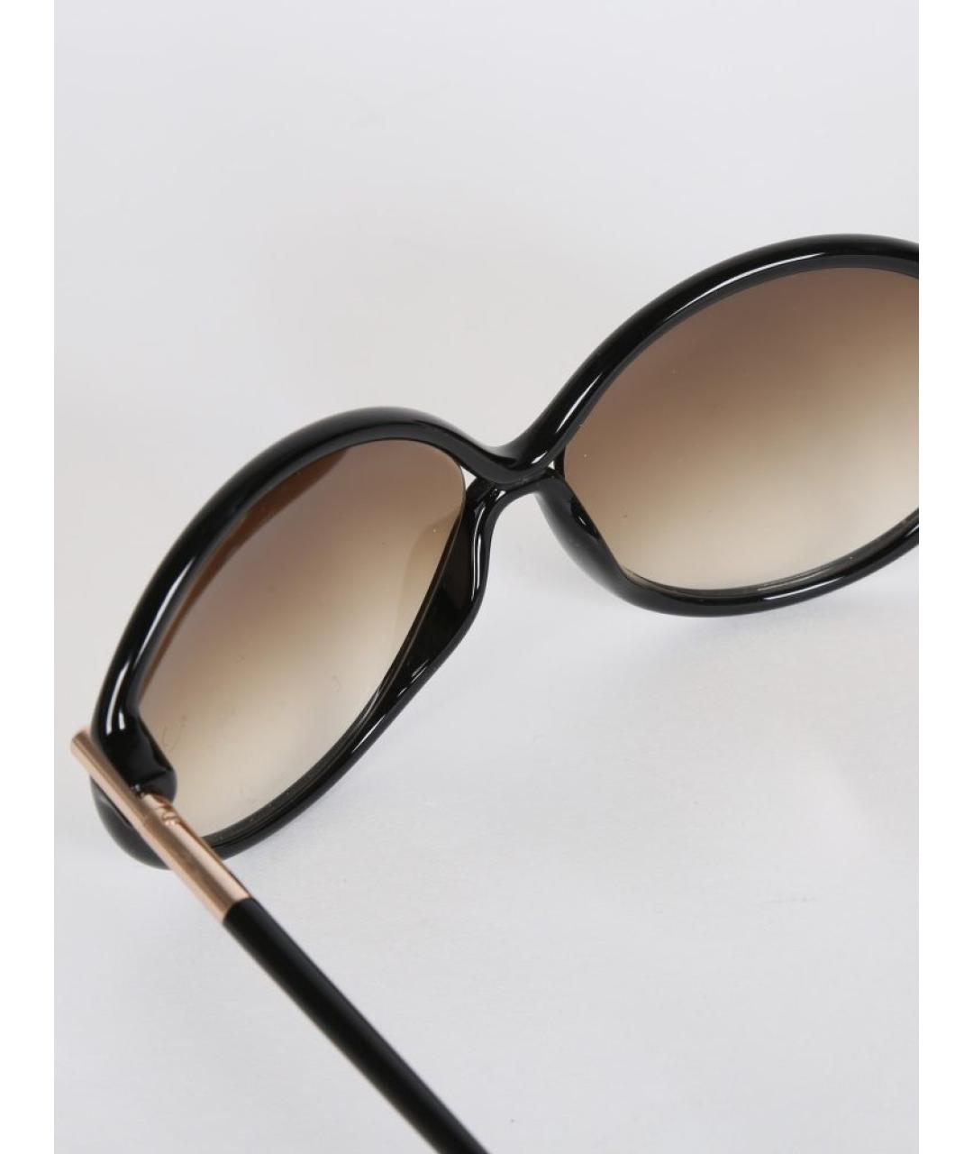TOM FORD Черные пластиковые солнцезащитные очки, фото 8