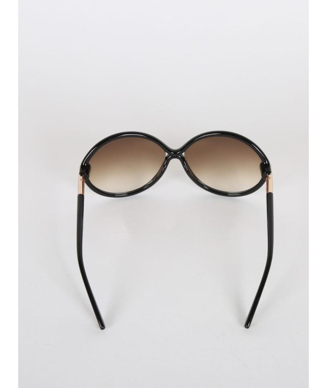 TOM FORD Черные пластиковые солнцезащитные очки, фото 7