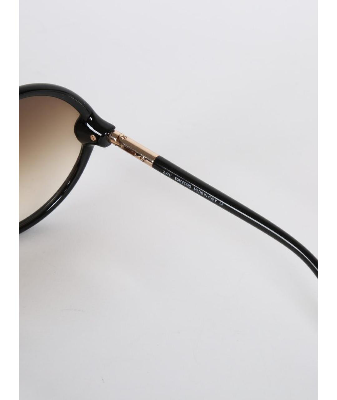 TOM FORD Черные пластиковые солнцезащитные очки, фото 6