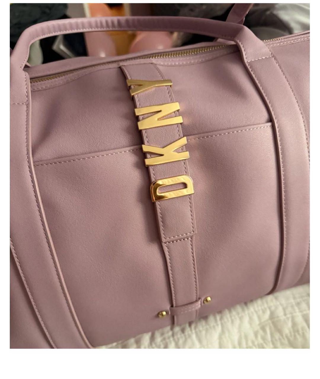 DKNY Розовая дорожная/спортивная сумка, фото 4