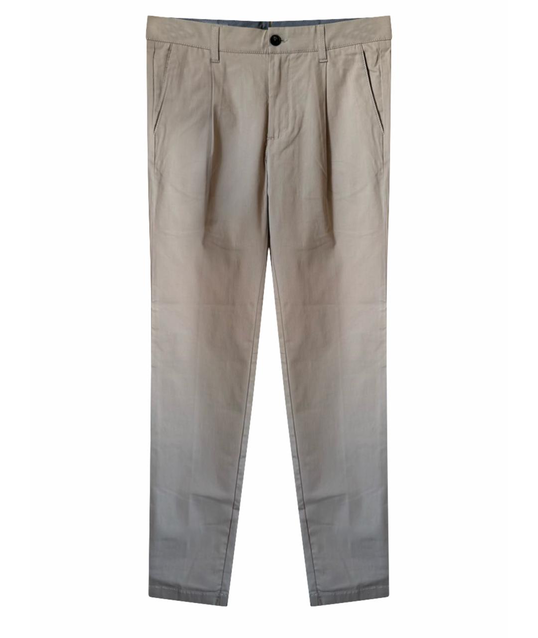 ELEVENTY Бежевые хлопковые повседневные брюки, фото 1