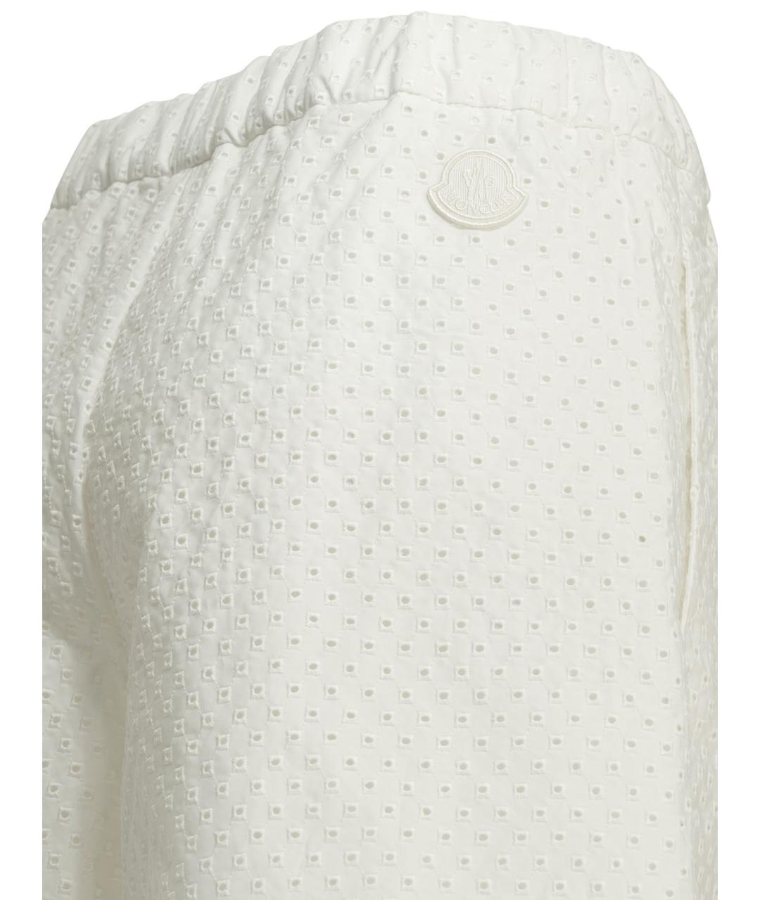 MONCLER Белые хлопковые шорты, фото 4