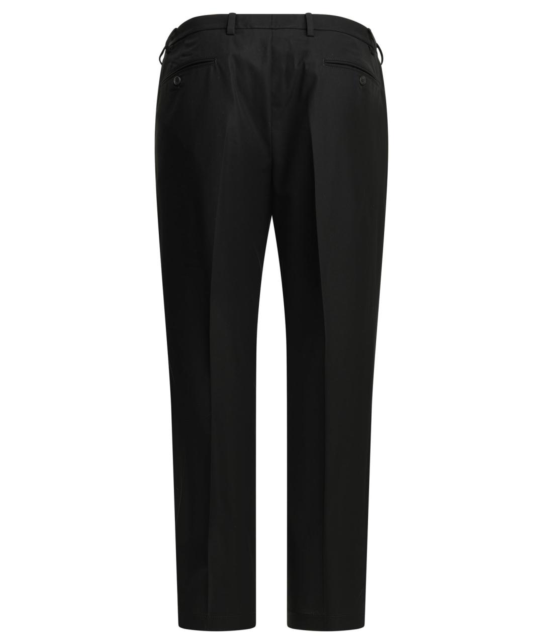 PRADA Черные хлопковые повседневные брюки, фото 2