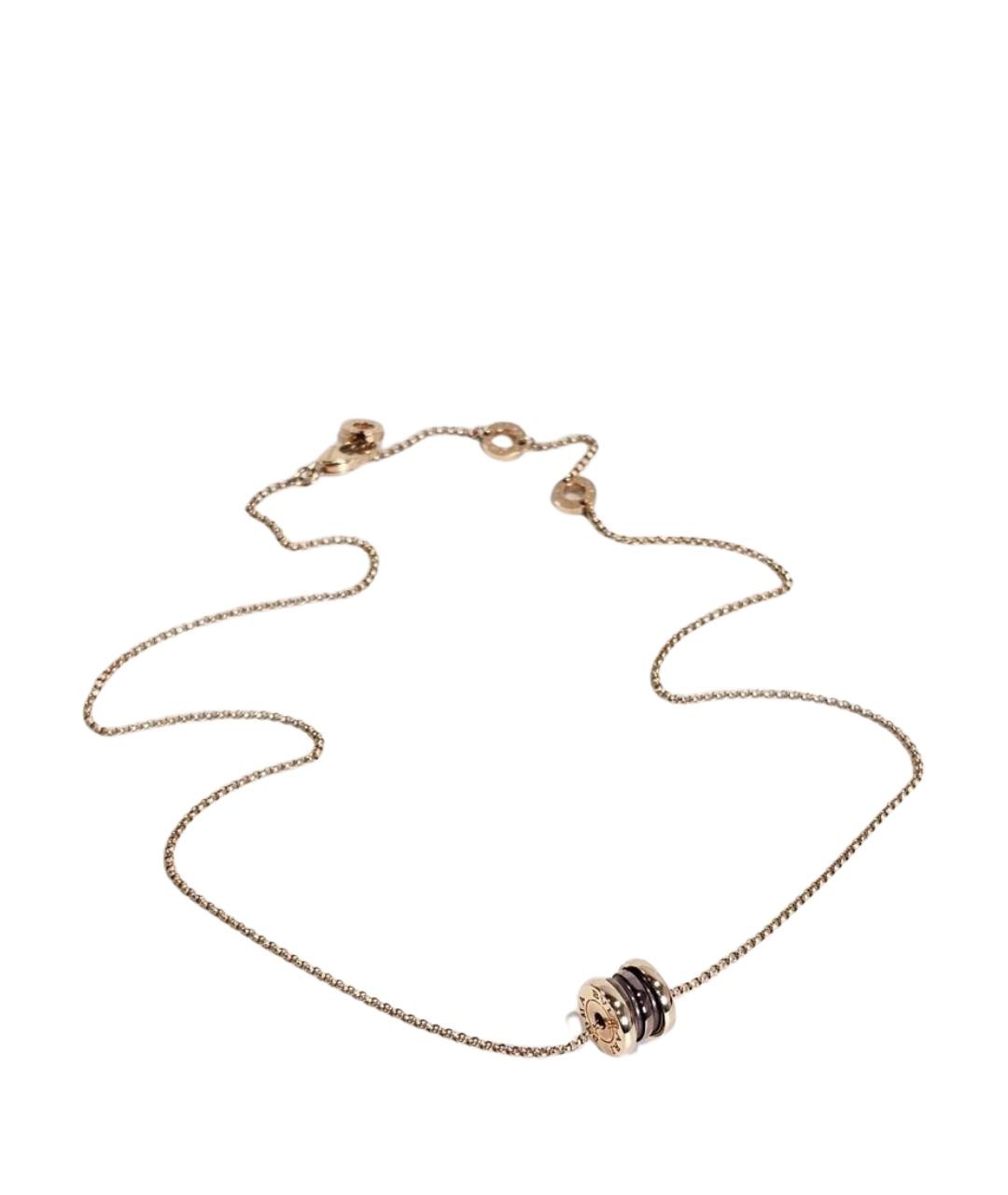 BVLGARI Коричневая подвеска из розового золота, фото 1