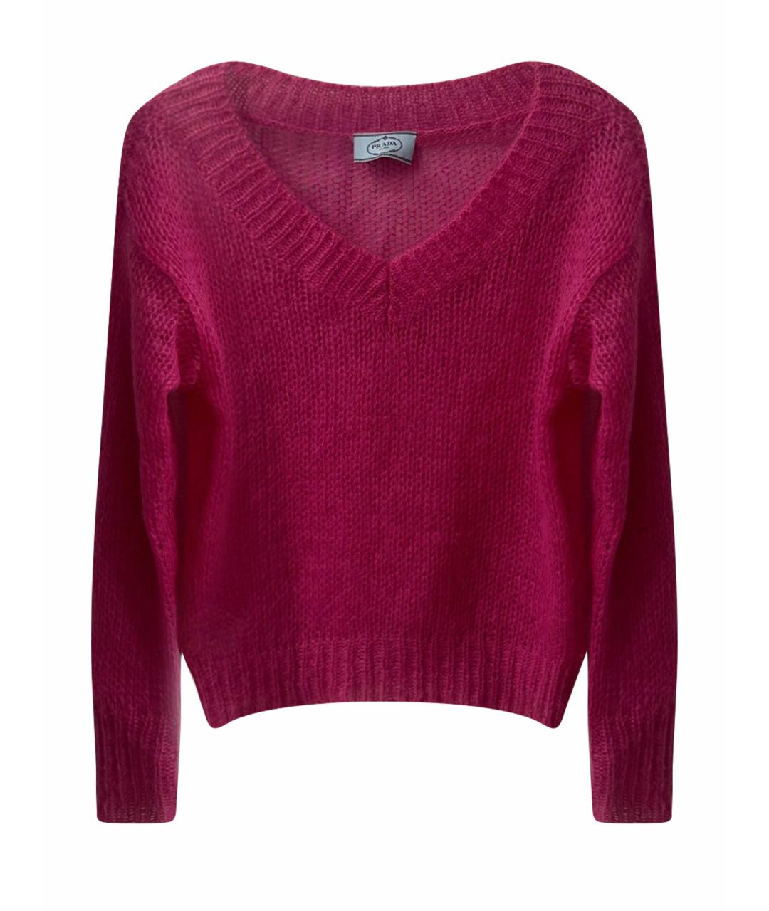 PRADA Розовый шерстяной джемпер / свитер, фото 1