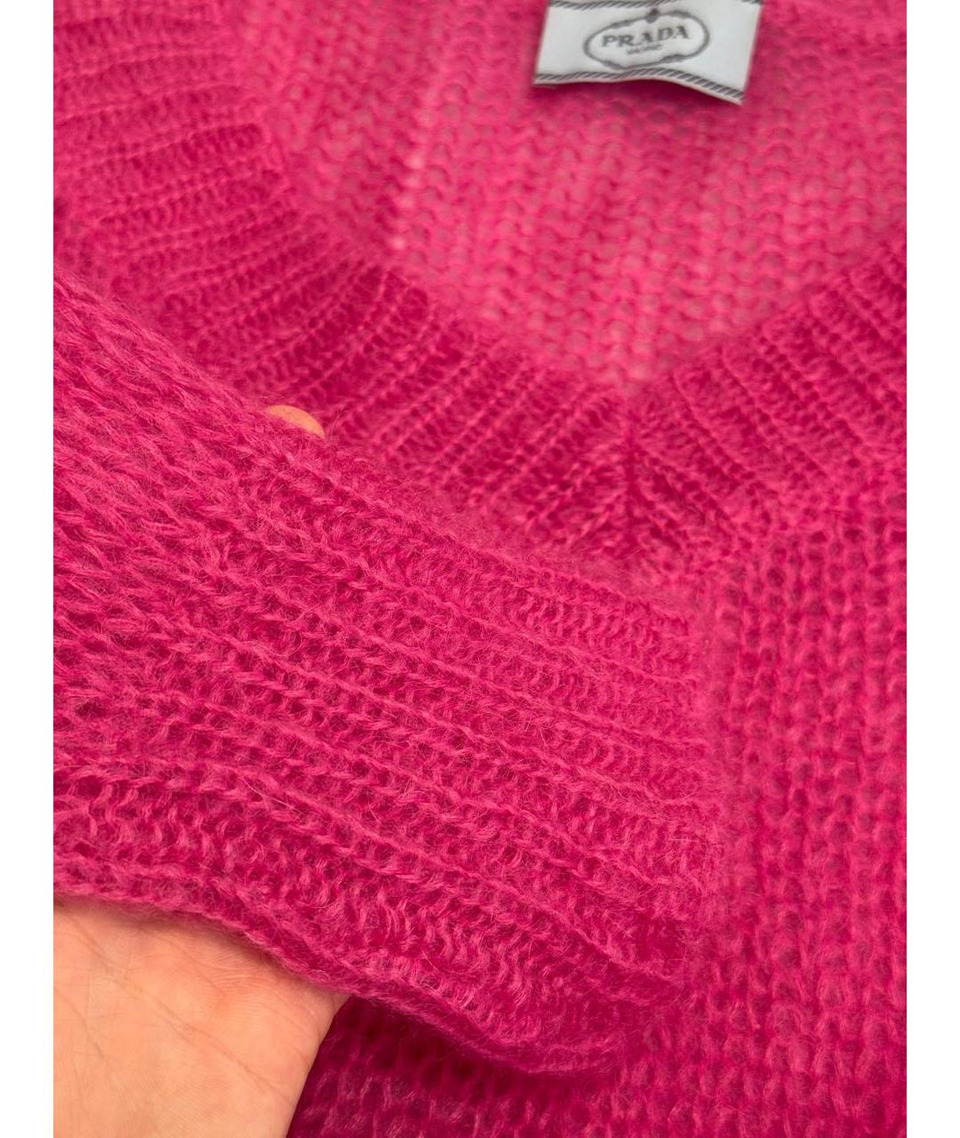 PRADA Розовый шерстяной джемпер / свитер, фото 4