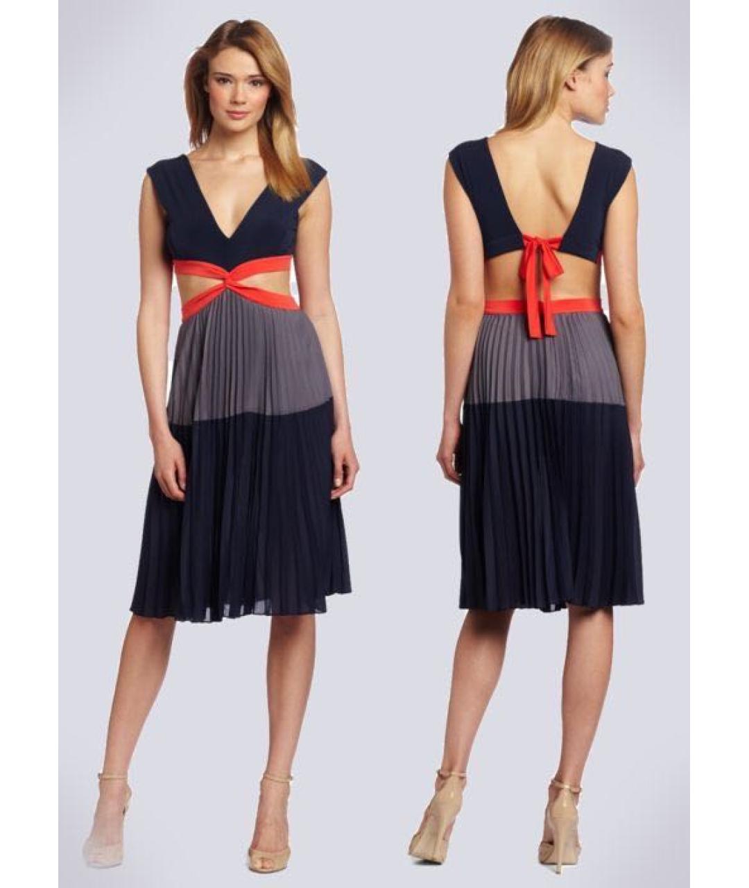 BCBG MAXAZRIA Мульти полиэстеровое коктейльное платье, фото 2