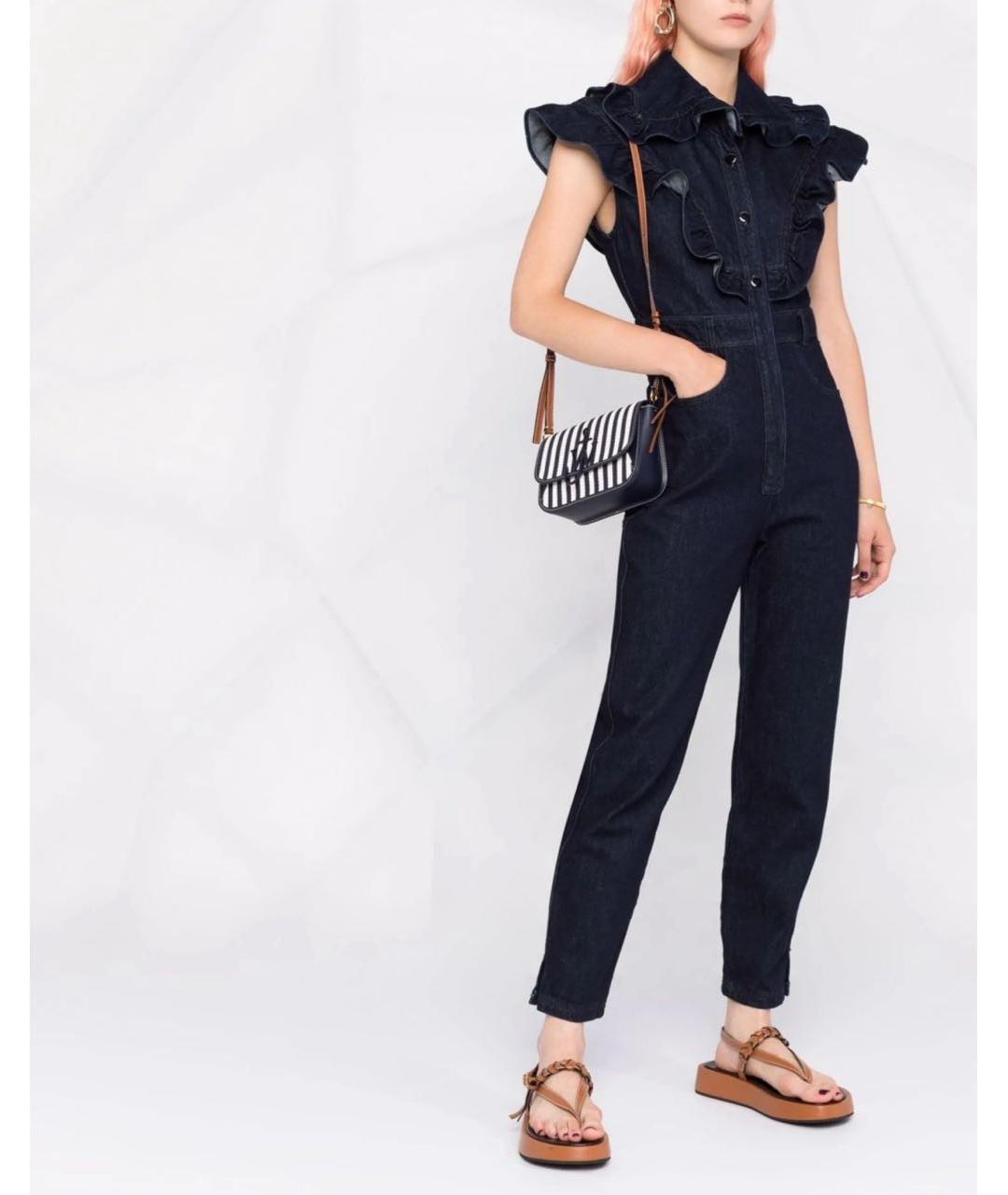 PHILOSOPHY DI LORENZO SERAFINI Темно-синий деним комбинезон, фото 4