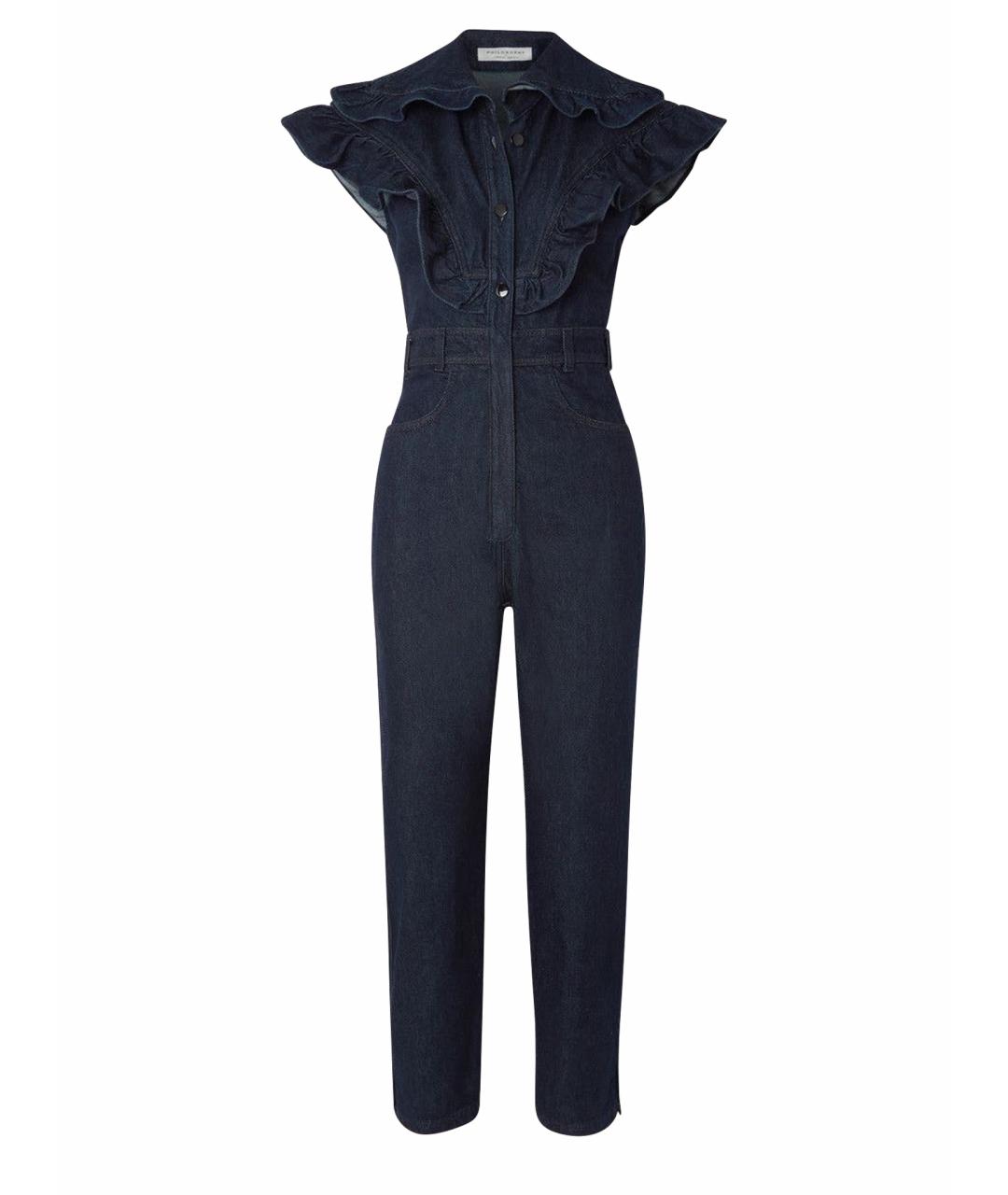 PHILOSOPHY DI LORENZO SERAFINI Темно-синий деним комбинезон, фото 8