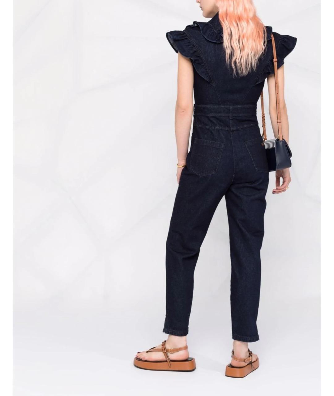 PHILOSOPHY DI LORENZO SERAFINI Темно-синий деним комбинезон, фото 5