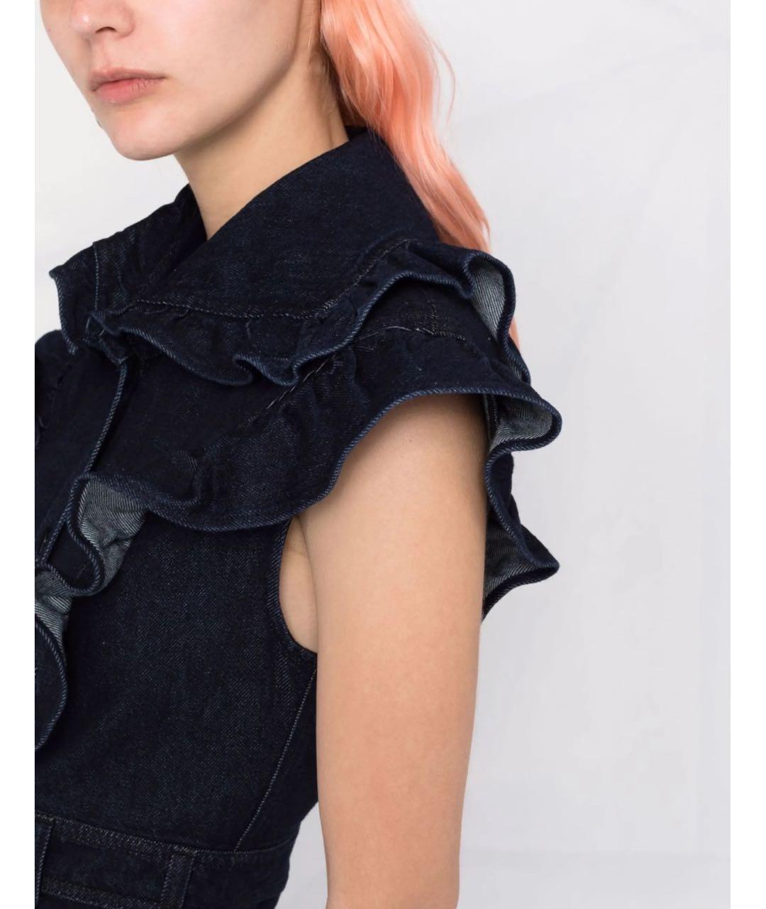 PHILOSOPHY DI LORENZO SERAFINI Темно-синий деним комбинезон, фото 3