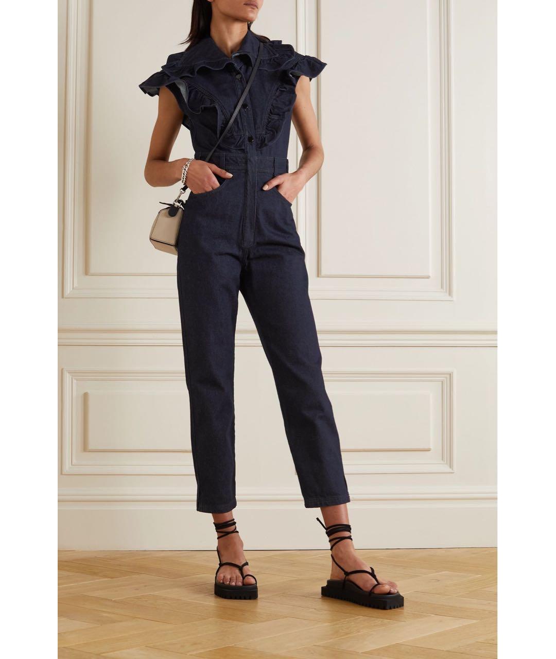 PHILOSOPHY DI LORENZO SERAFINI Темно-синий деним комбинезон, фото 2