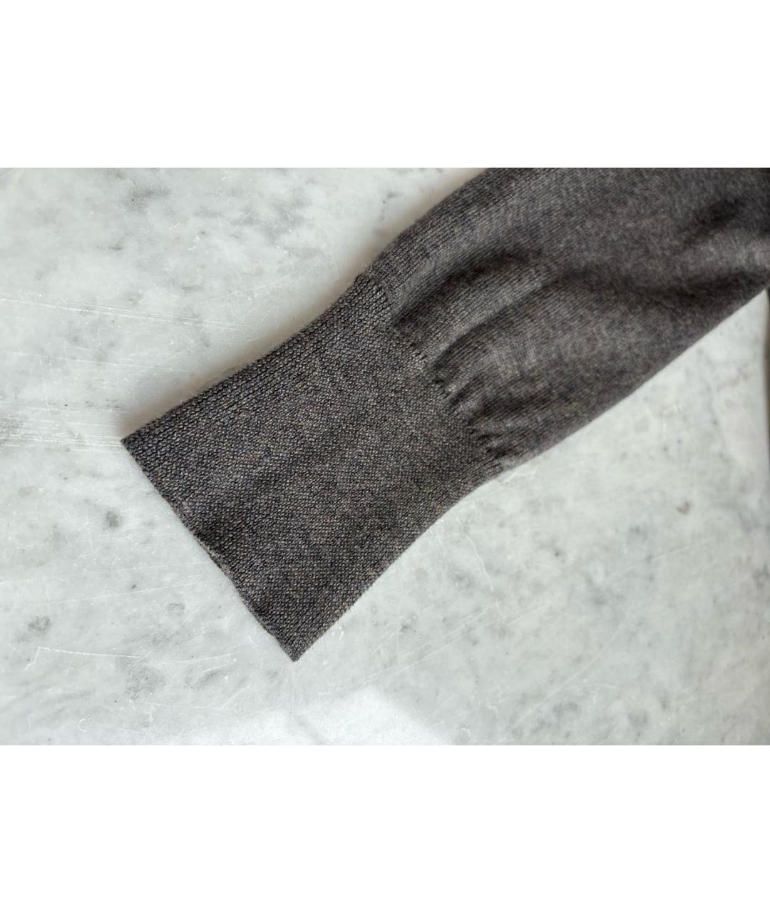 DOLCE&GABBANA Антрацитовый шерстяной кардиган, фото 7